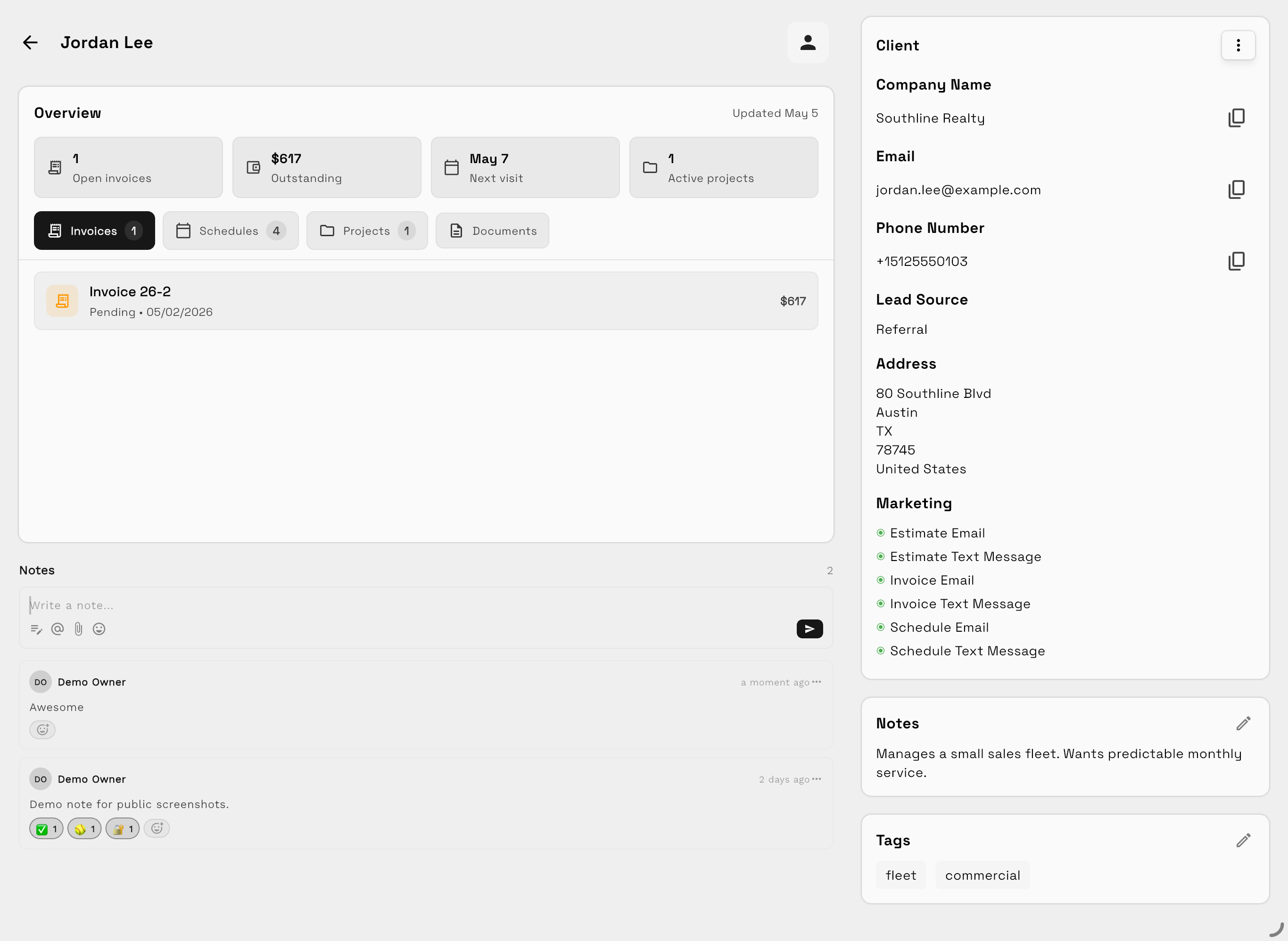 Clients, requests, portals, and public forms in Workspace369