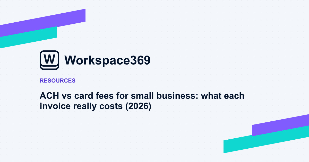 ACH vs card fees for small business: what each invoice really costs (2026) — cover graphic