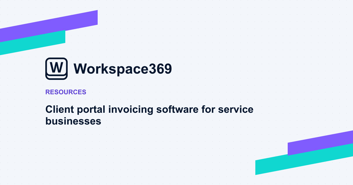 Client portal invoicing software for service businesses — cover graphic