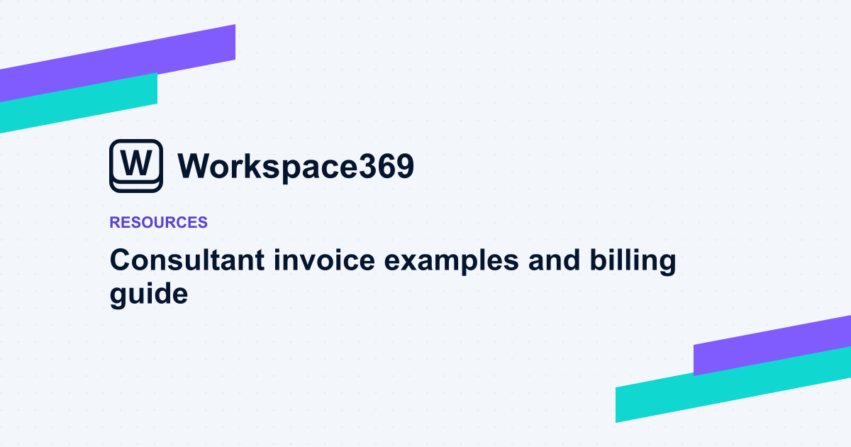 Consultant invoice examples and billing guide — cover graphic