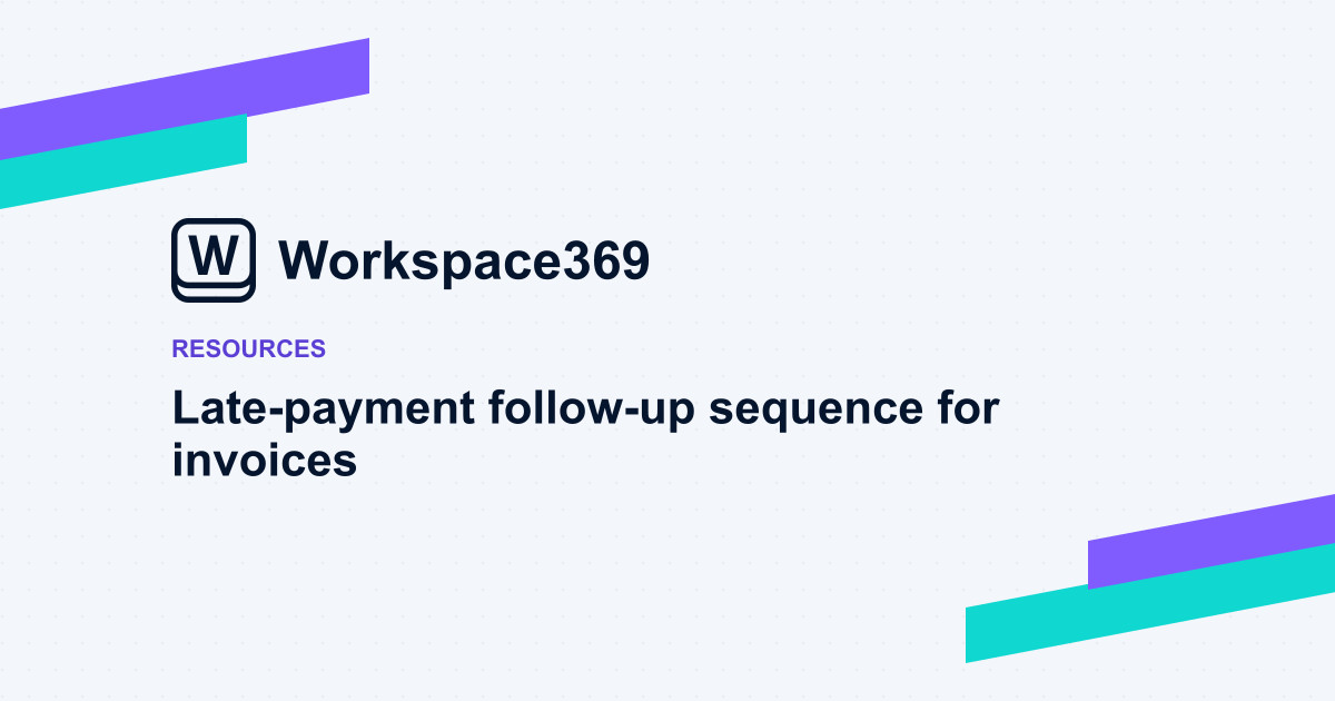 Late-payment follow-up sequence for invoices — cover graphic