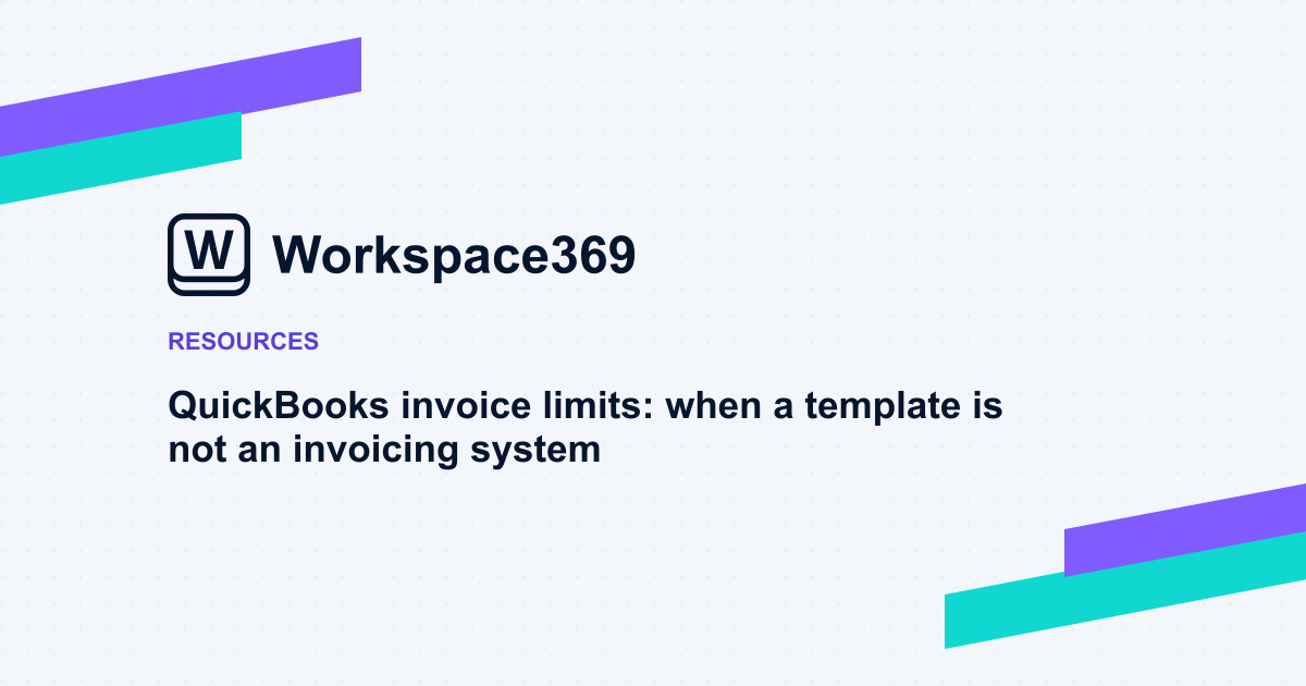 QuickBooks invoice limits: when a template is not an invoicing system — cover graphic