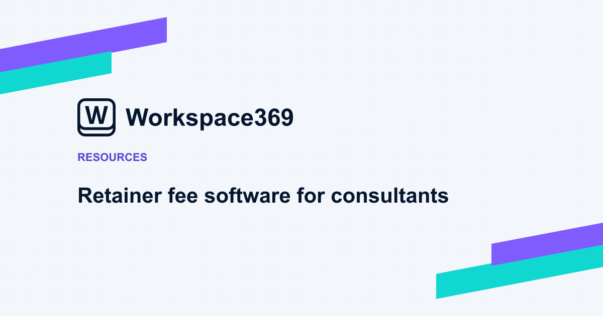 Retainer fee software for consultants — cover graphic