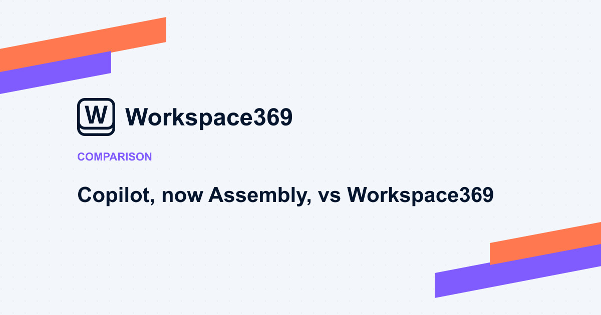 Workspace369 vs Assembly (formerly Copilot) — cover graphic