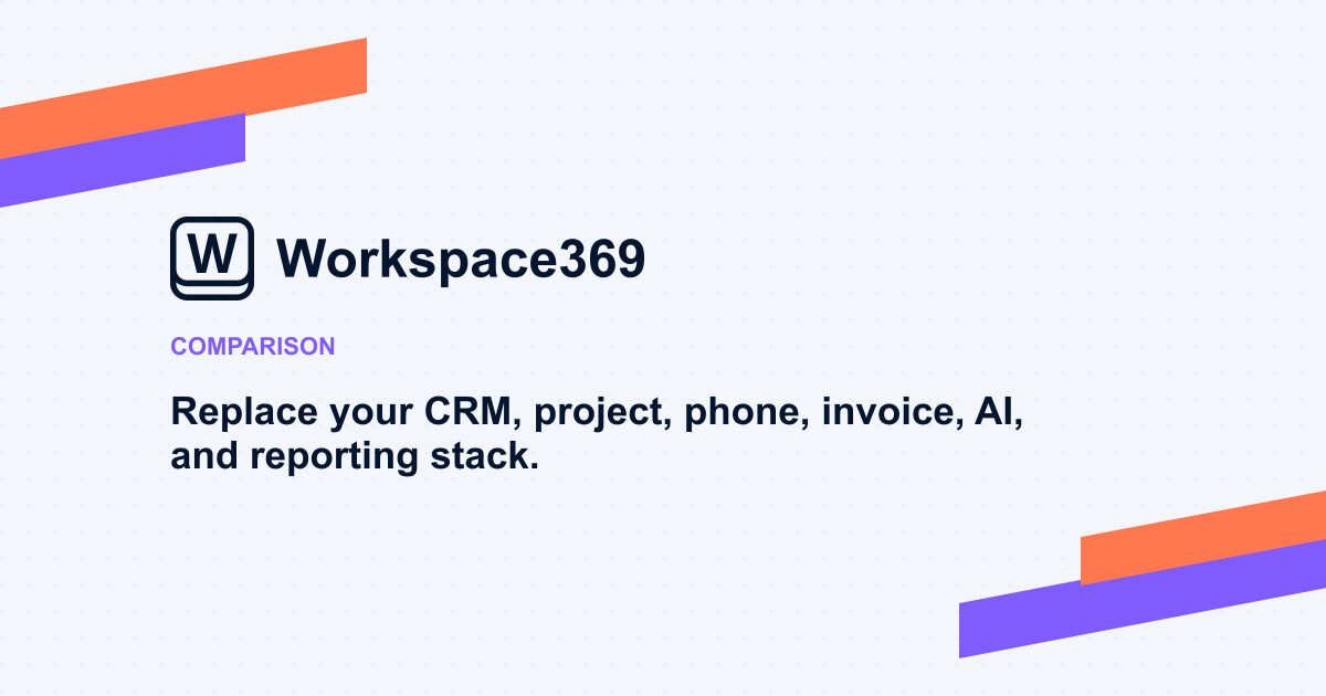 Replace multiple business tools with Workspace369 — cover graphic