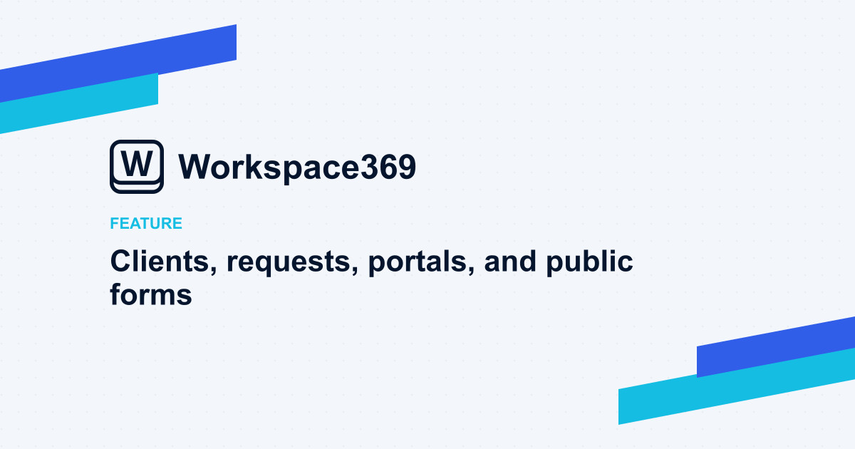 Requests & client portal — cover graphic