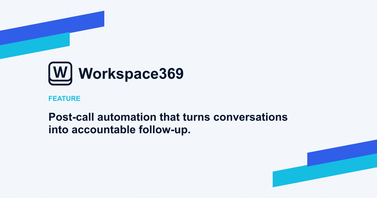 Post-call automation — cover graphic