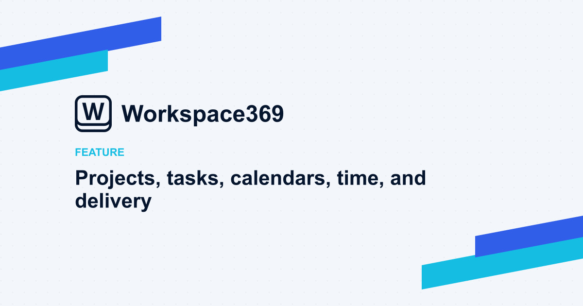 Projects & scheduling — cover graphic