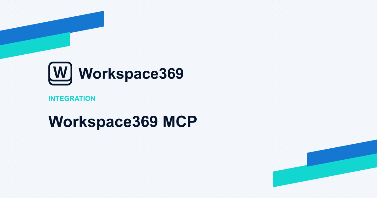 Workspace369 MCP integration — cover graphic