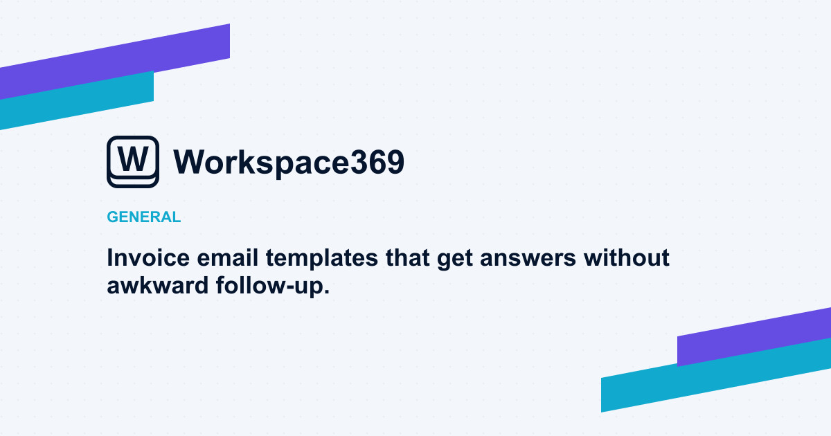 Invoice email templates — cover graphic