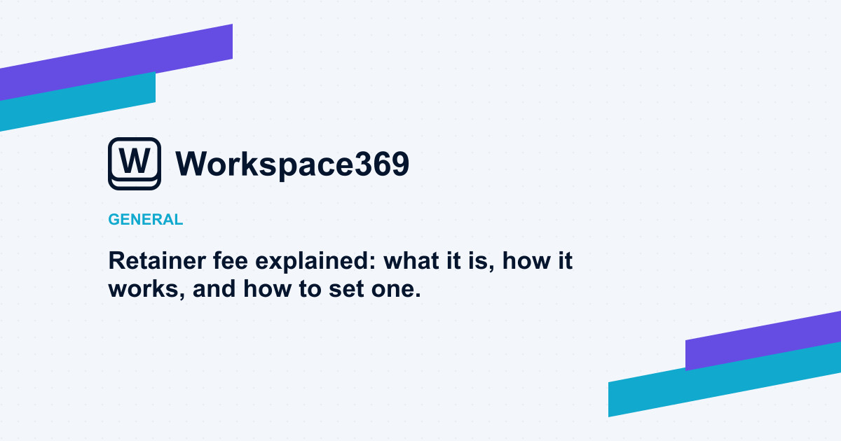 Retainer fee explained — cover graphic