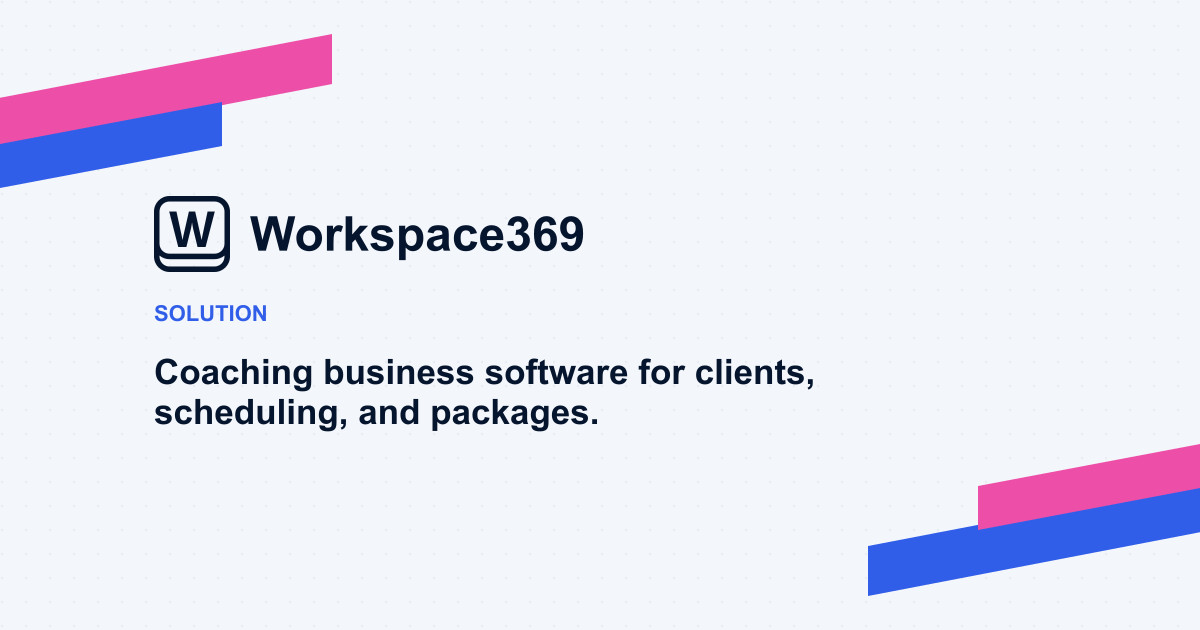 Coaching business software hub — cover graphic