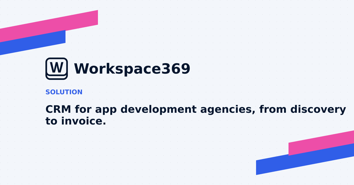 CRM for app development agencies — cover graphic
