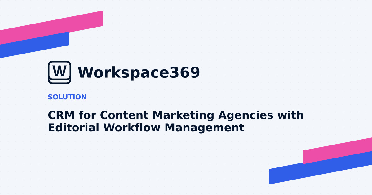 CRM for Content marketing agencies — cover graphic