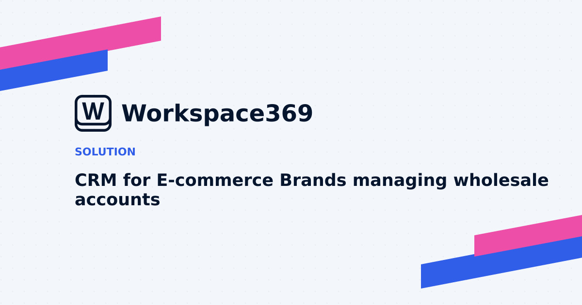 CRM for E-commerce brands — cover graphic