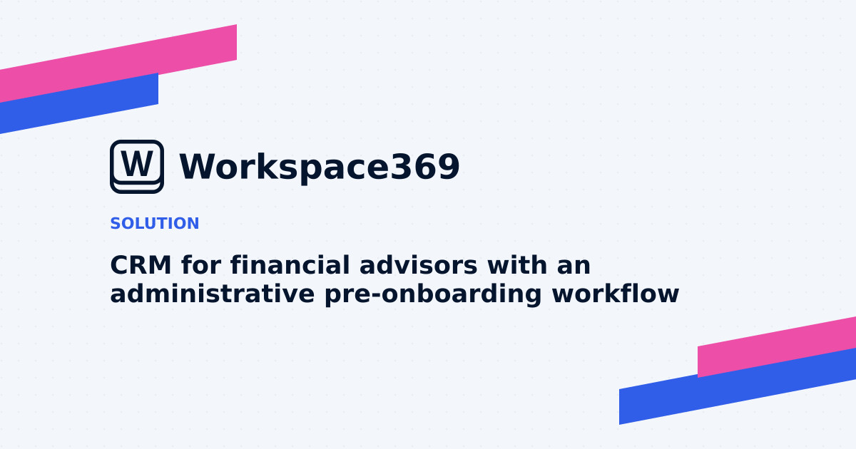 CRM for Financial advisors — cover graphic