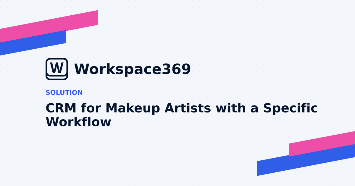 CRM för Makeupartister — omslagsgrafik