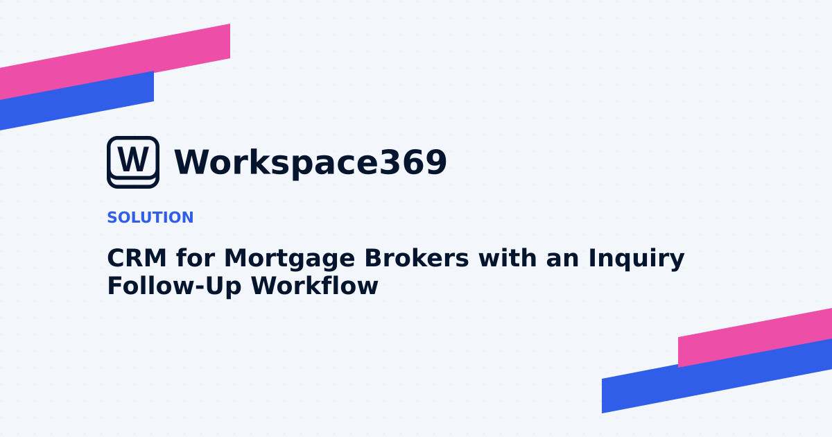 CRM for Mortgage brokers — cover graphic