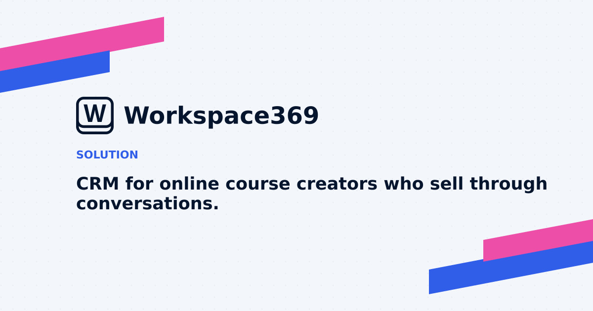 CRM for online course creators — cover graphic