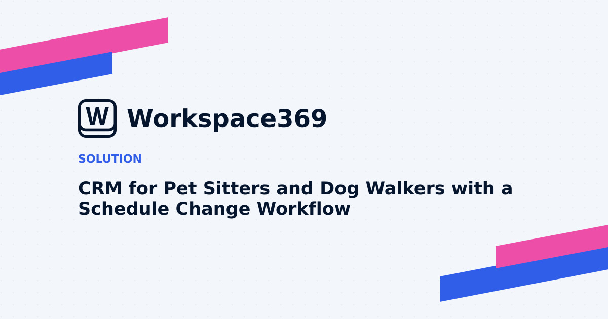 CRM for Pet sitters & dog walkers — cover graphic
