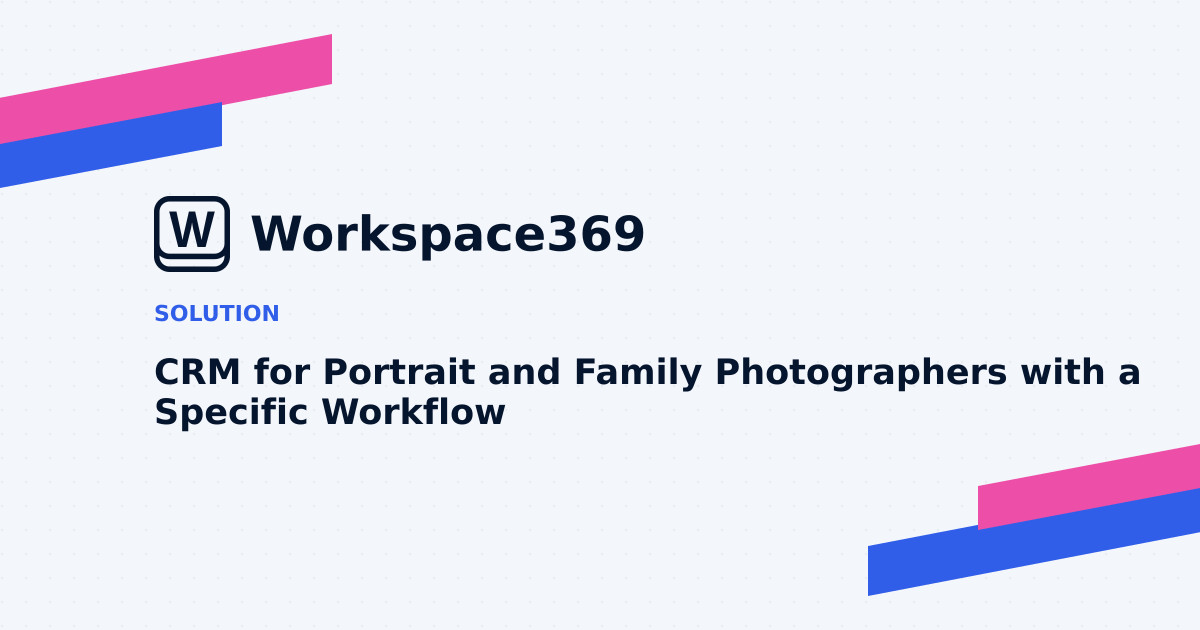 CRM für Porträt- & Familienfotografen — Titelgrafik