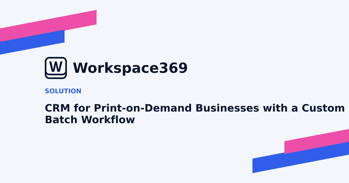 CRM for Print-on-demand businesses — cover graphic