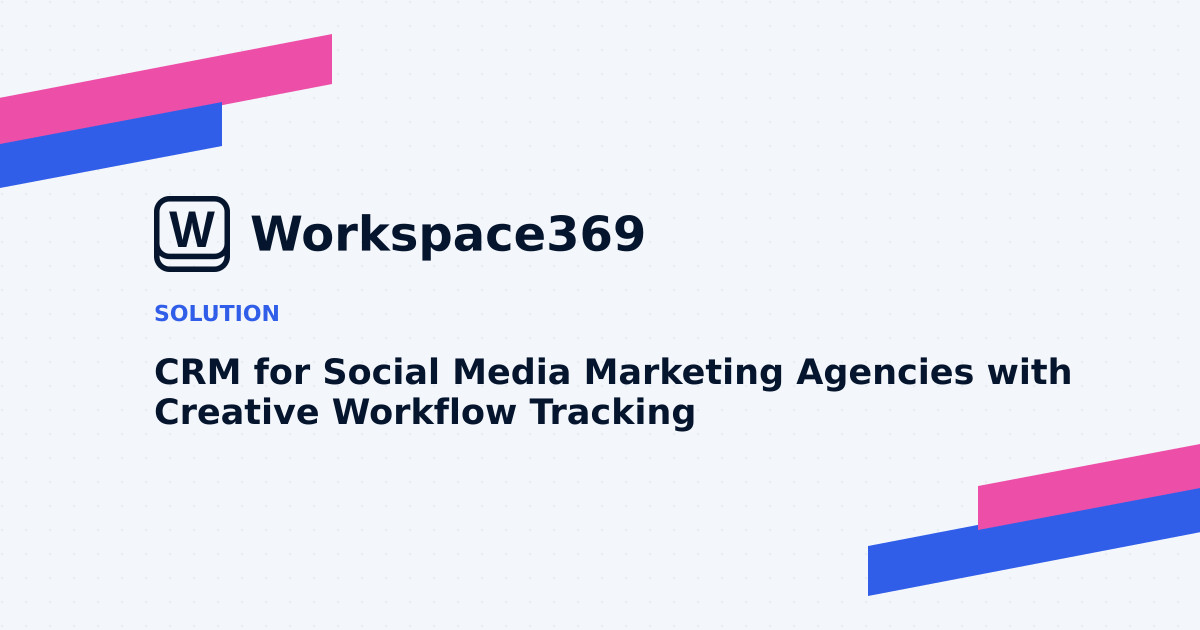 CRM for Social media marketing agencies — cover graphic