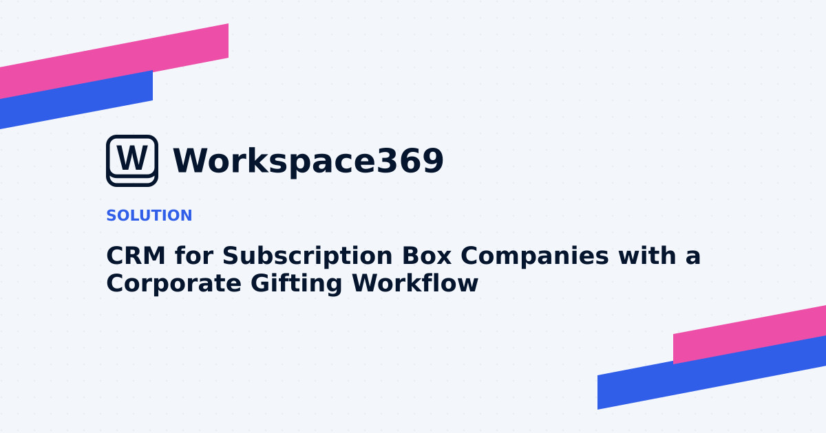 CRM for Subscription box companies — cover graphic