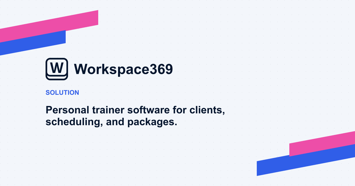 Personal trainer software hub — cover graphic
