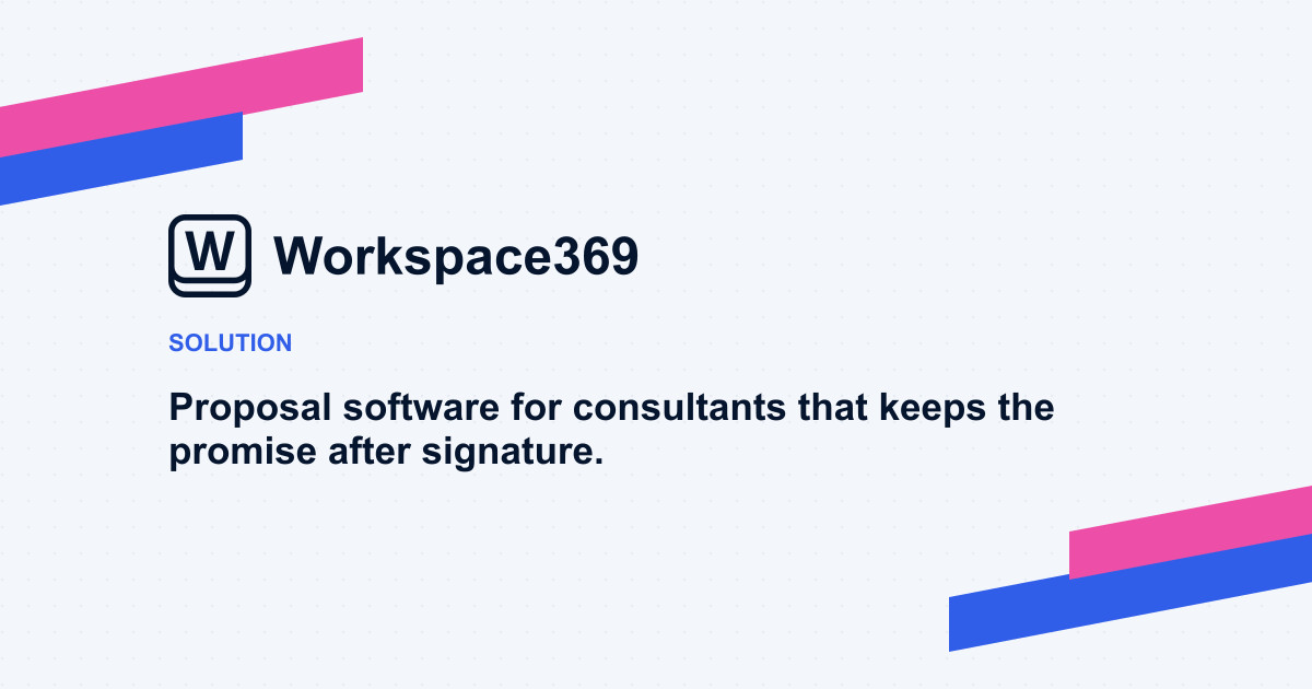 Proposal software for consultants — cover graphic