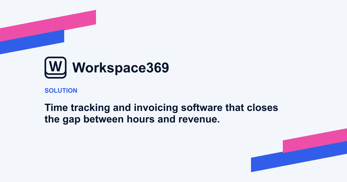Time tracking and invoicing software — cover graphic