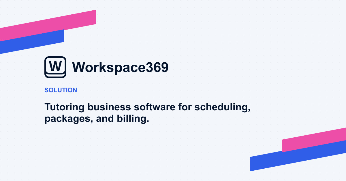 Tutoring business software hub — cover graphic