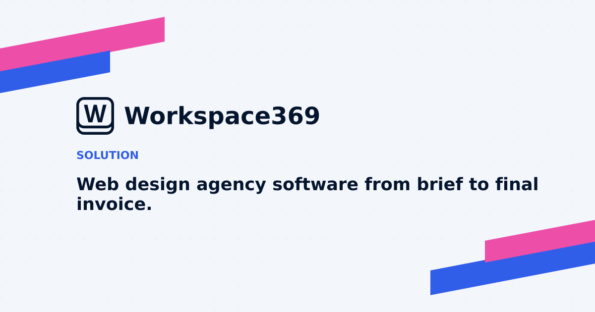 Web design agency software — cover graphic