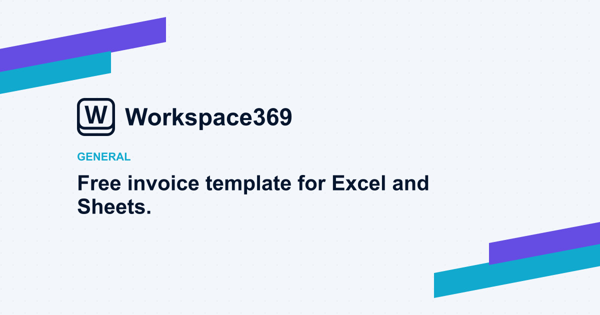 Free invoice template — cover graphic