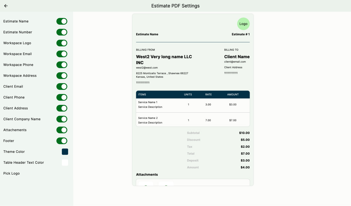Products, services, packages, and inventory